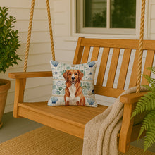 Load image into Gallery viewer, Orange Nova Scotia Duck Tolling Retriever Coastal Sea Glass Throw Pillow