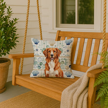 Load image into Gallery viewer, Orange Nova Scotia Duck Tolling Retriever Coastal Sea Glass Throw Pillow
