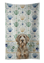 Load image into Gallery viewer, Grizzle and Tan Otterhound Coastal Sea Glass Kitchen Towel