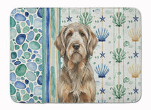 Load image into Gallery viewer, Grizzle and Tan Otterhound Coastal Sea Glass Memory Foam Kitchen Mat