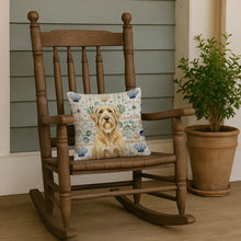Load image into Gallery viewer, Wheaten and Tan Otterhound Coastal Sea Glass Throw Pillow
