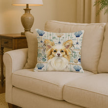 Load image into Gallery viewer, Lemon and White Papillon Coastal Sea Glass Throw Pillow