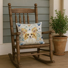 Load image into Gallery viewer, Lemon and White Papillon Coastal Sea Glass Throw Pillow