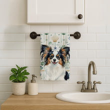 Load image into Gallery viewer, Tricolor Papillon Coastal Sea Glass Kitchen Towel