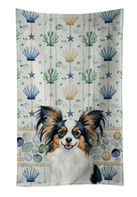 Load image into Gallery viewer, Tricolor Papillon Coastal Sea Glass Kitchen Towel