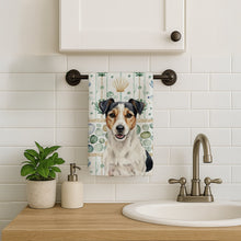 Load image into Gallery viewer, Parson Russell Terrier Coastal Sea Glass Kitchen Towel