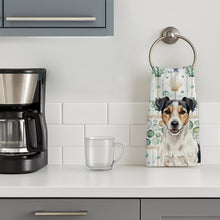 Load image into Gallery viewer, Parson Russell Terrier Coastal Sea Glass Kitchen Towel