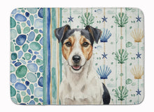 Load image into Gallery viewer, Parson Russell Terrier Coastal Sea Glass Memory Foam Kitchen Mat