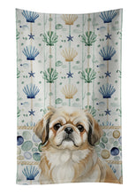 Load image into Gallery viewer, Fawn Pekingese Coastal Sea Glass Kitchen Towel