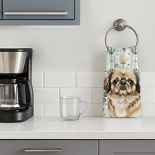 Load image into Gallery viewer, Sable Pekingese Coastal Sea Glass Kitchen Towel