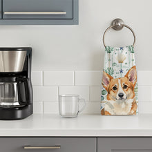 Load image into Gallery viewer, Corgi Coastal Sea Glass Kitchen Towel