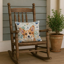 Load image into Gallery viewer, Corgi Coastal Sea Glass Throw Pillow