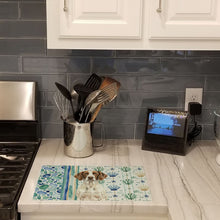 Load image into Gallery viewer, Liver and White Pointer Coastal Sea Glass Glass Cutting Board
