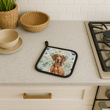Load image into Gallery viewer, Liver Pointer Coastal Sea Glass Pair of Pot Holders
