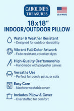 Load image into Gallery viewer, Liver Pointer Coastal Sea Glass Throw Pillow