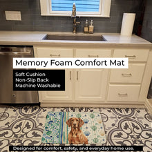 Load image into Gallery viewer, Liver Pointer Coastal Sea Glass Memory Foam Kitchen Mat
