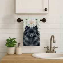 Load image into Gallery viewer, Black Pomeranian Coastal Sea Glass Kitchen Towel