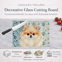 Load image into Gallery viewer, Pomeranian Coastal Sea Glass Glass Cutting Board