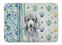 Load image into Gallery viewer, Standard Silver Poodle Coastal Sea Glass Memory Foam Kitchen Mat