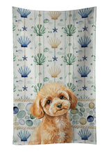 Load image into Gallery viewer, Toy Apricot Poodle Coastal Sea Glass Kitchen Towel