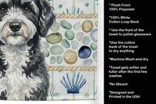 Load image into Gallery viewer, Portuguese Water Dog Coastal Sea Glass Kitchen Towel