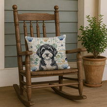 Load image into Gallery viewer, Portuguese Water Dog Coastal Sea Glass Throw Pillow