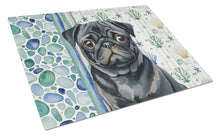 Load image into Gallery viewer, Black Pug Coastal Sea Glass Glass Cutting Board