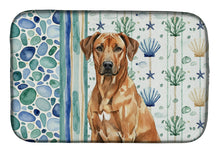 Load image into Gallery viewer, Rhodesian Ridgeback Coastal Sea Glass Dish Drying Mat
