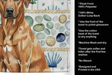 Load image into Gallery viewer, Rhodesian Ridgeback Coastal Sea Glass Kitchen Towel