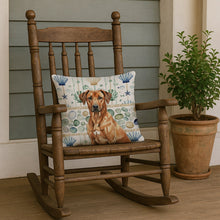 Load image into Gallery viewer, Rhodesian Ridgeback Coastal Sea Glass Throw Pillow
