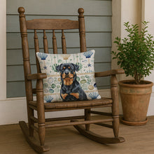 Load image into Gallery viewer, Rottweiler Coastal Sea Glass Throw Pillow