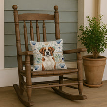 Load image into Gallery viewer, Brown and White Saint Bernard Coastal Sea Glass Throw Pillow