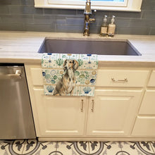 Load image into Gallery viewer, Grizzle Saluki Coastal Sea Glass Kitchen Towel