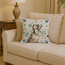 Load image into Gallery viewer, Grizzle Saluki Coastal Sea Glass Throw Pillow