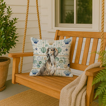 Load image into Gallery viewer, Grizzle Saluki Coastal Sea Glass Throw Pillow