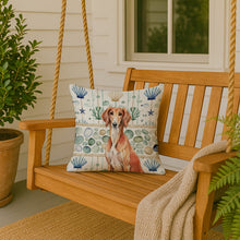 Load image into Gallery viewer, Red Saluki Coastal Sea Glass Throw Pillow