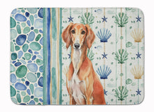 Load image into Gallery viewer, Red Saluki Coastal Sea Glass Memory Foam Kitchen Mat