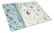 Load image into Gallery viewer, Cream Samoyed Coastal Sea Glass Glass Cutting Board