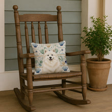 Load image into Gallery viewer, Cream Samoyed Coastal Sea Glass Throw Pillow