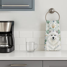 Load image into Gallery viewer, White Samoyed Coastal Sea Glass Kitchen Towel