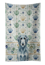 Load image into Gallery viewer, Blue-Gray Scottish Deerhound Coastal Sea Glass Kitchen Towel