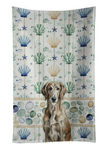 Load image into Gallery viewer, Brindle Scottish Deerhound Coastal Sea Glass Kitchen Towel