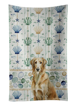 Load image into Gallery viewer, Wheaten Scottish Deerhound Coastal Sea Glass Kitchen Towel
