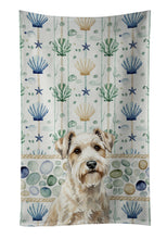 Load image into Gallery viewer, Sealyham Terrier Coastal Sea Glass Kitchen Towel