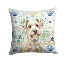 Load image into Gallery viewer, Sealyham Terrier Coastal Sea Glass Throw Pillow