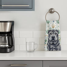 Load image into Gallery viewer, Black Shar Pei Coastal Sea Glass Kitchen Towel