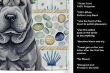 Load image into Gallery viewer, Black Shar Pei Coastal Sea Glass Kitchen Towel