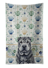 Load image into Gallery viewer, Black Shar Pei Coastal Sea Glass Kitchen Towel