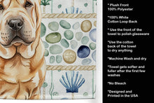 Load image into Gallery viewer, Red Shar Pei Coastal Sea Glass Kitchen Towel