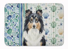 Load image into Gallery viewer, Tricolor Sheltie Coastal Sea Glass Memory Foam Kitchen Mat